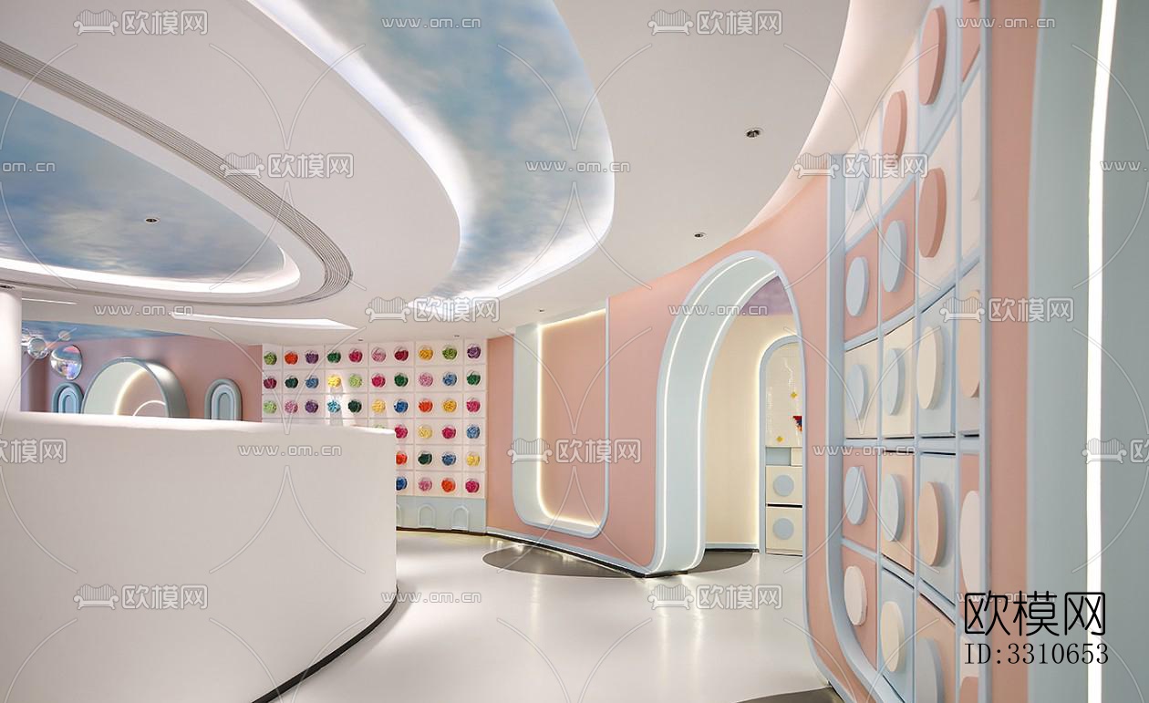 现代儿童游乐效果图下载（渲染图5）