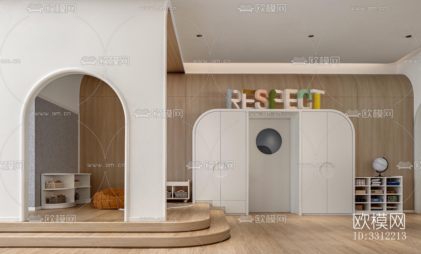 现代幼儿园效果图下载（渲染图10）