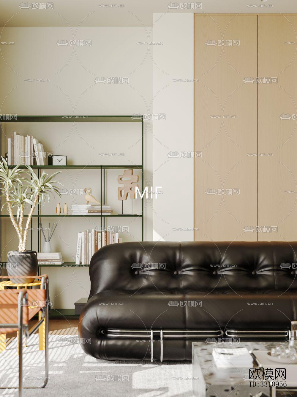 现代客餐厅效果图下载（渲染图6）