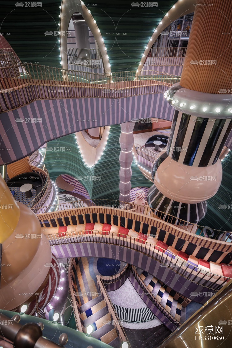 现代儿童游乐效果图下载（渲染图12）