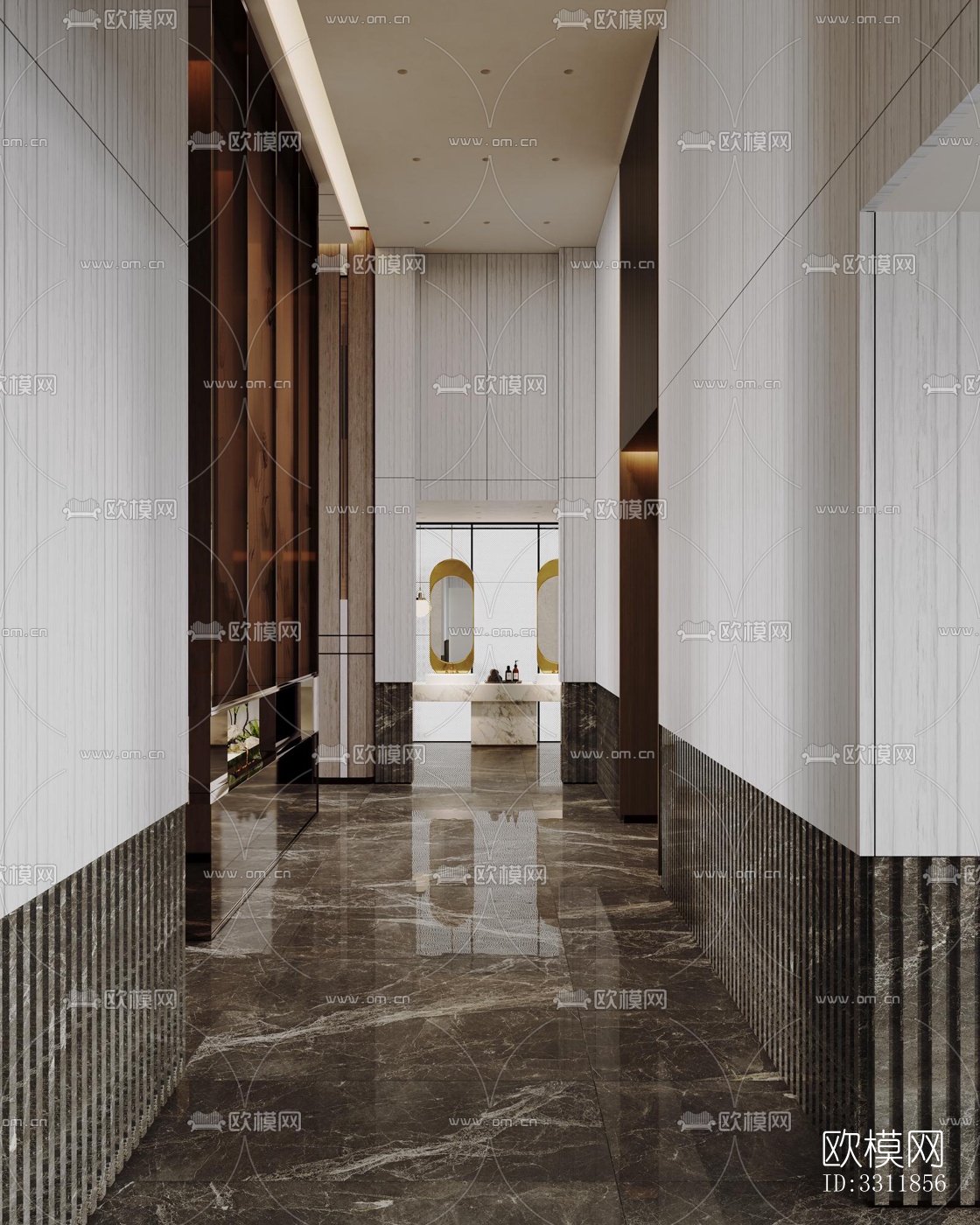 现代客餐厅效果图下载（渲染图7）