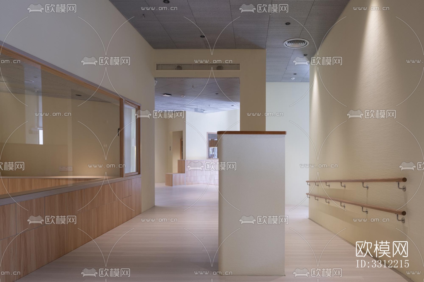 现代幼儿园效果图下载（渲染图4）