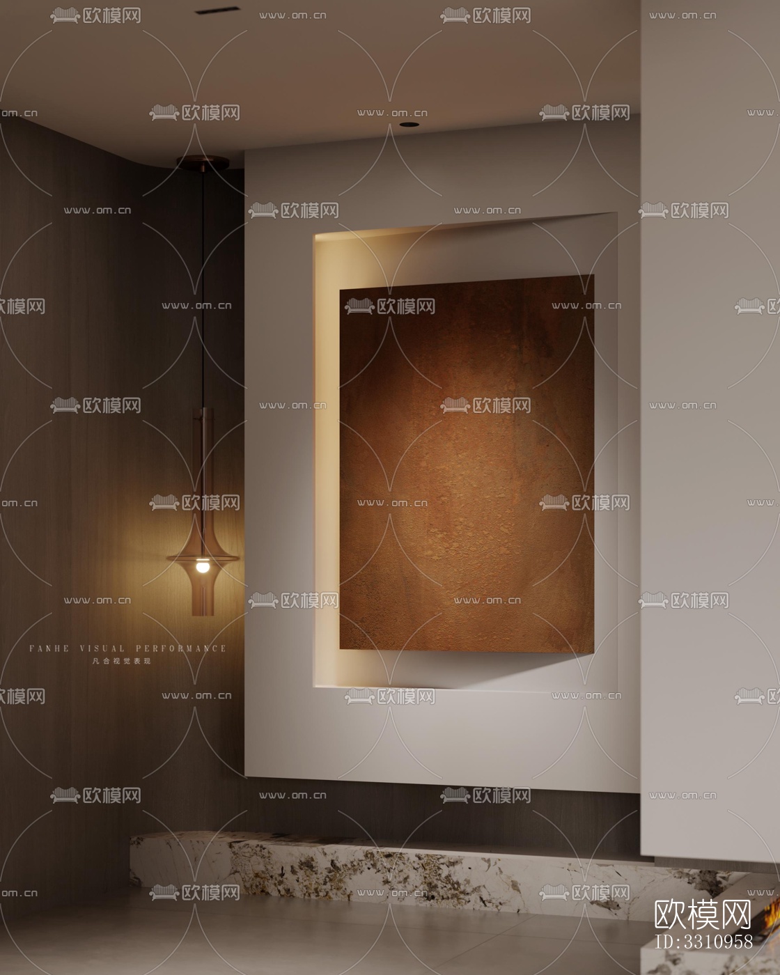 现代客餐厅效果图下载（渲染图17）