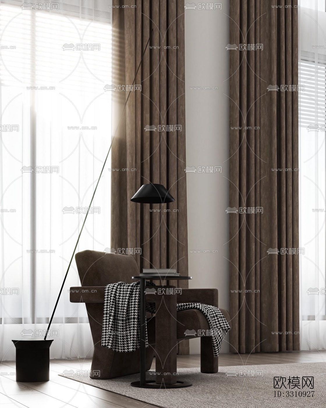 现代客餐厅效果图下载（渲染图18）