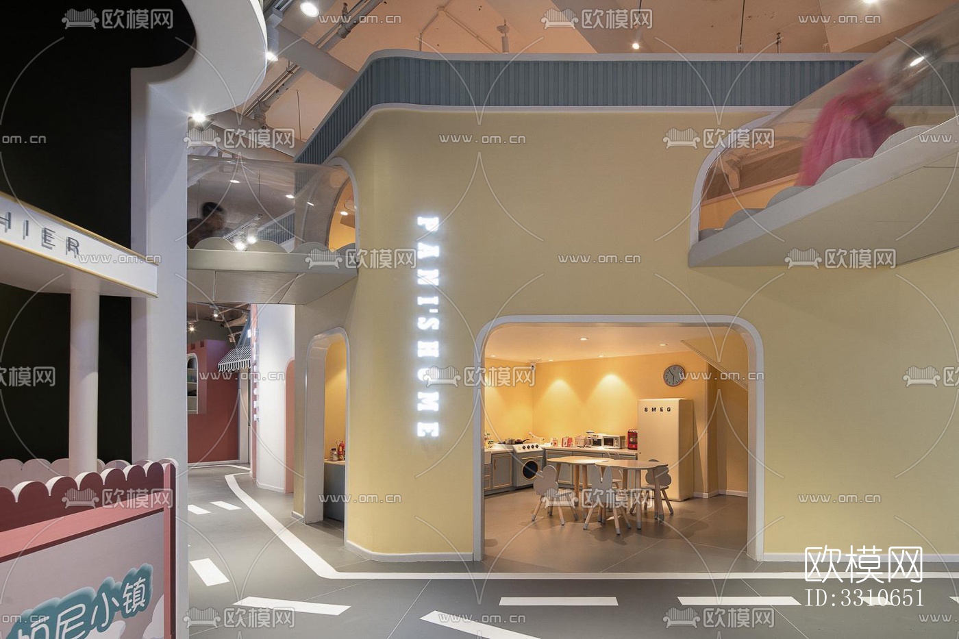 现代儿童游乐效果图下载（渲染图2）