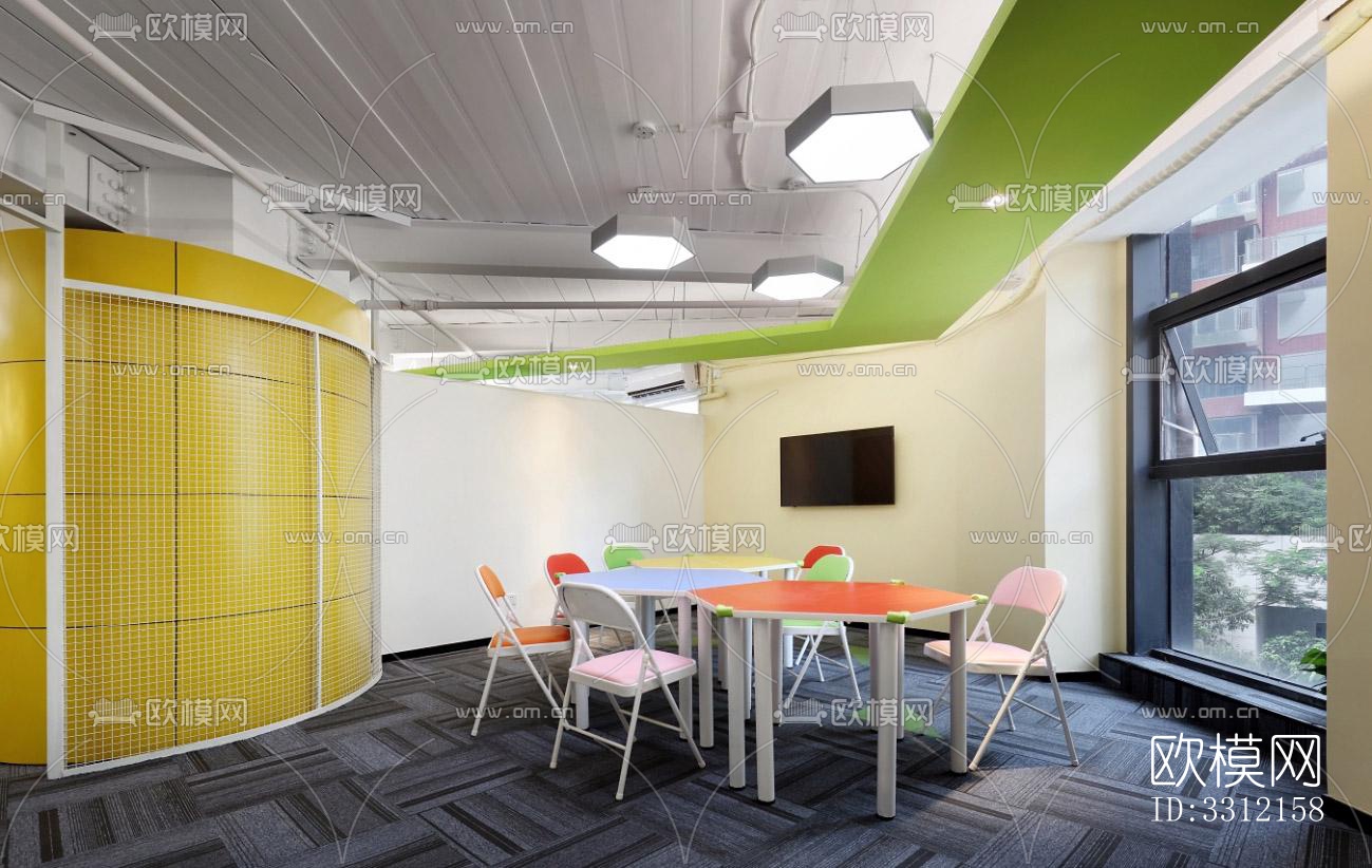 现代学校效果图下载（渲染图5）