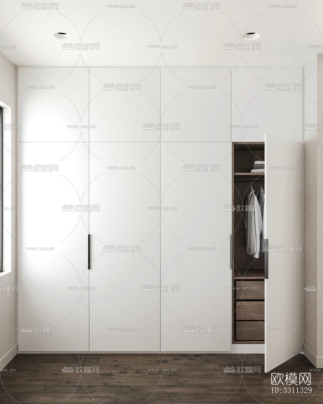 现代客餐厅效果图下载（渲染图7）