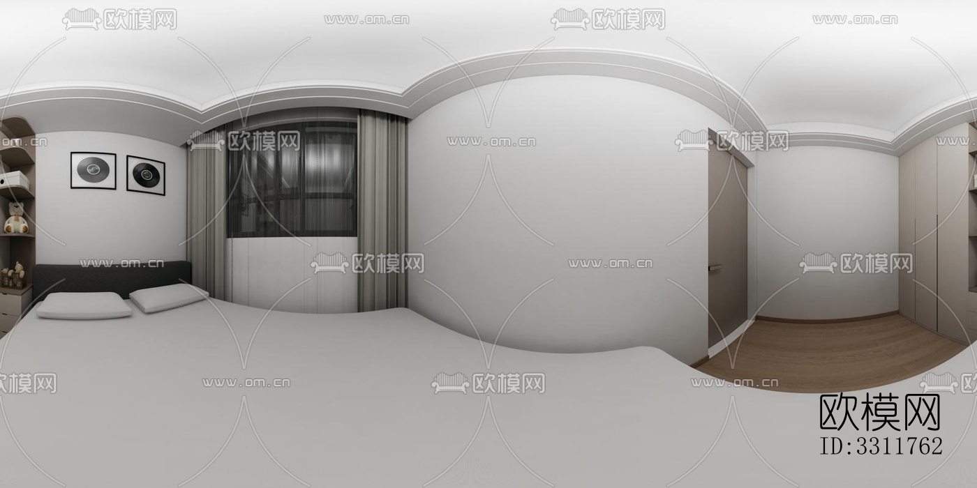 现代客餐厅效果图下载（渲染图4）