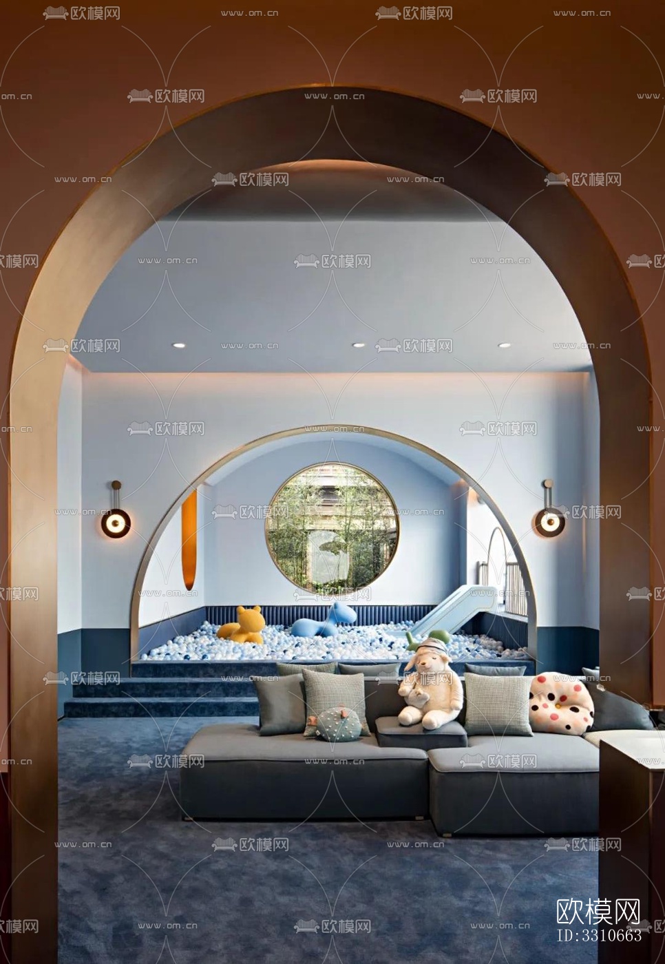 现代儿童游乐效果图下载（渲染图5）