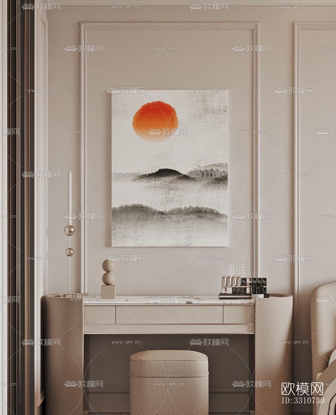 侘寂别墅效果图下载（渲染图6）