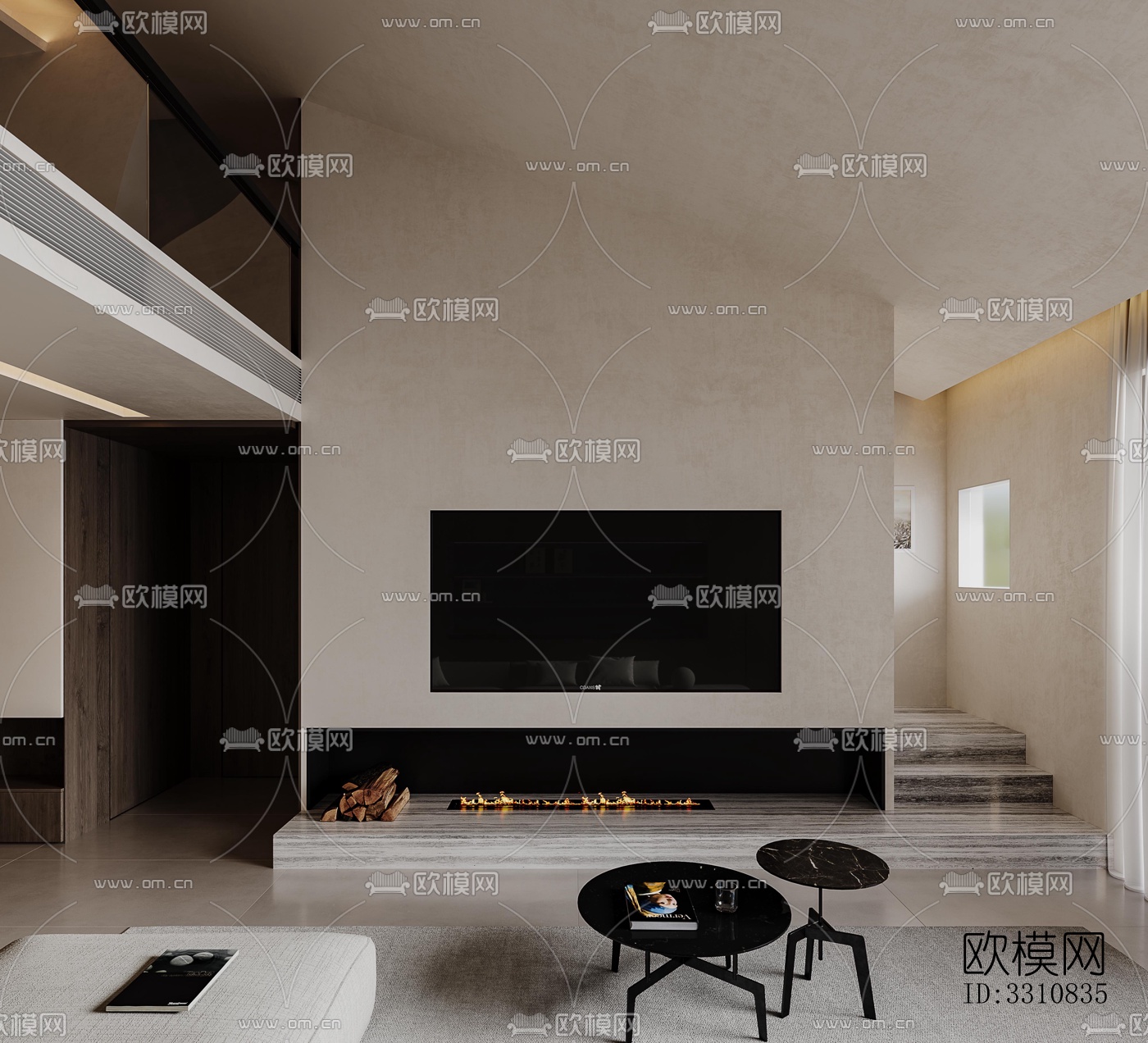 现代客餐厅效果图下载（渲染图8）