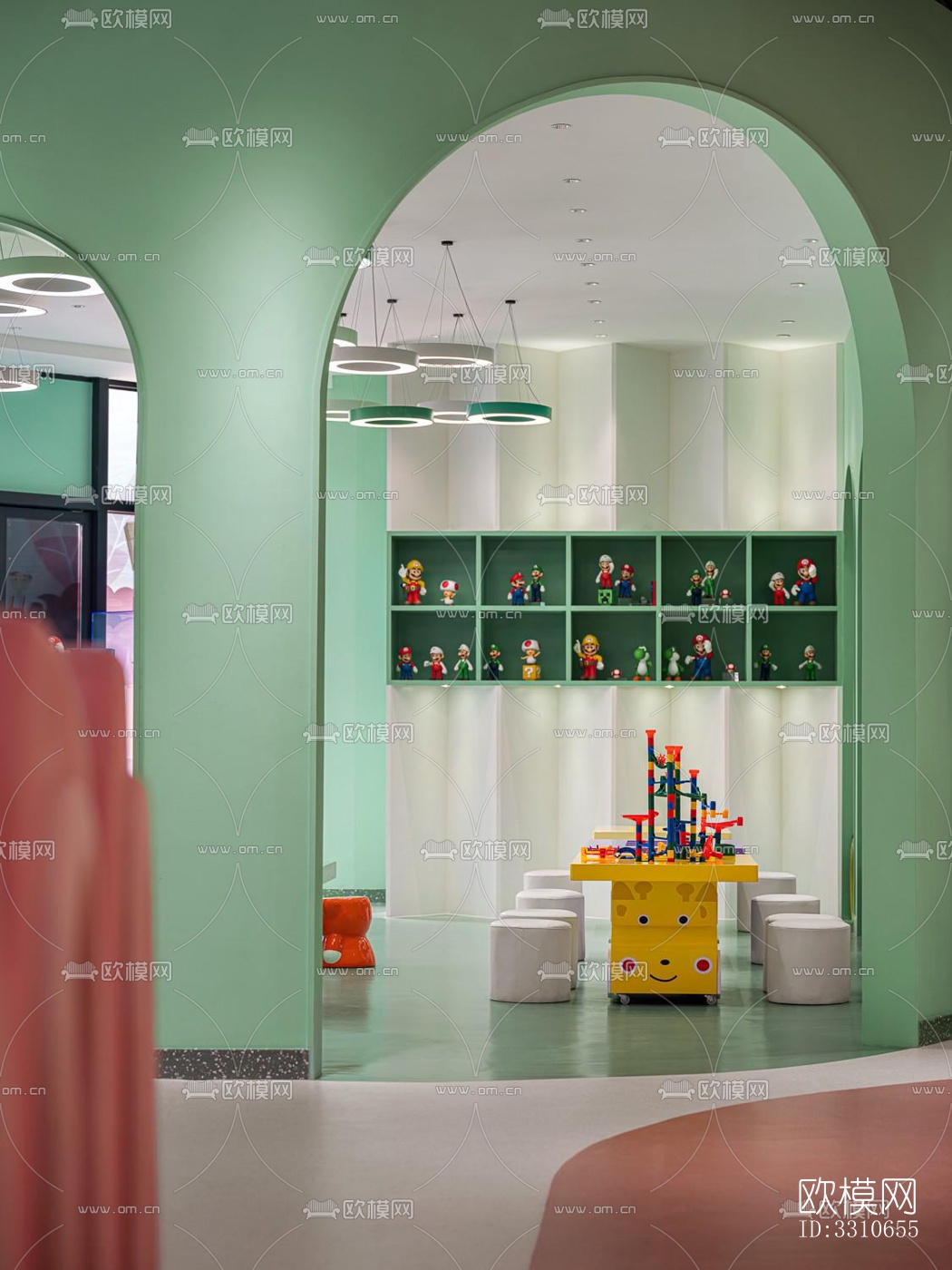 现代儿童游乐效果图下载（渲染图9）