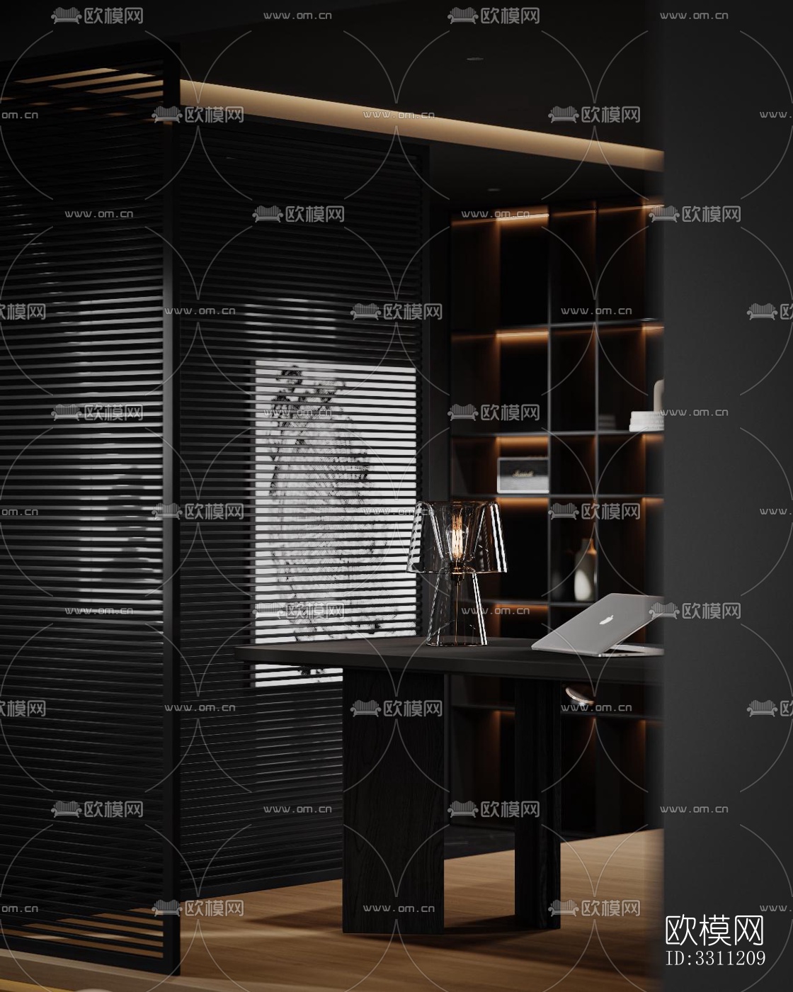 现代客餐厅效果图下载（渲染图5）