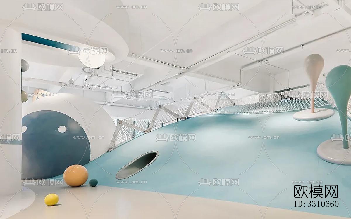 现代儿童游乐效果图下载（渲染图11）