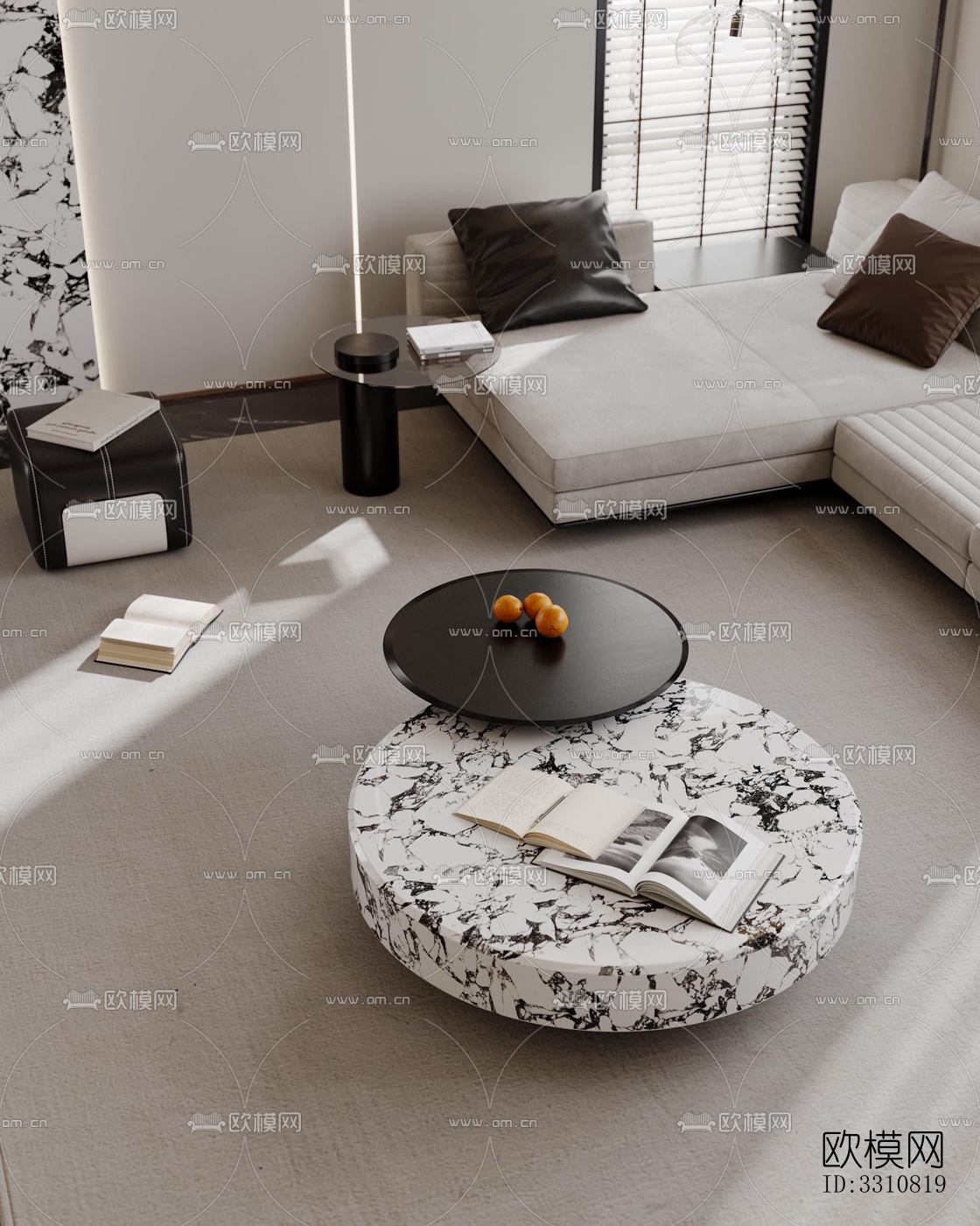 现代客餐厅效果图下载（渲染图8）