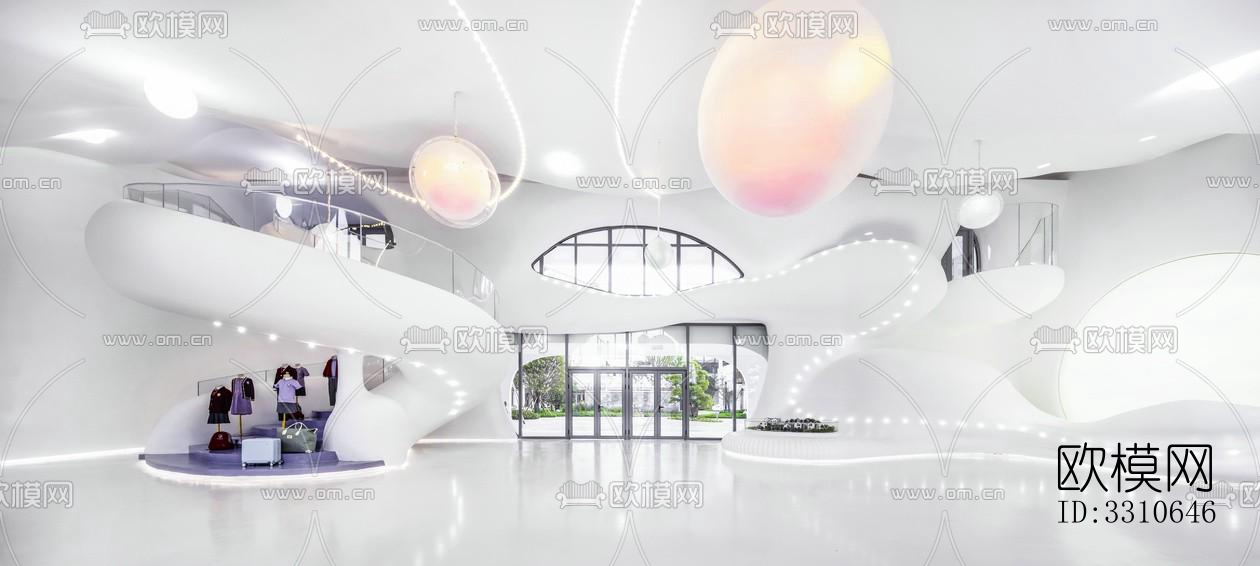 现代儿童游乐效果图下载（渲染图1）