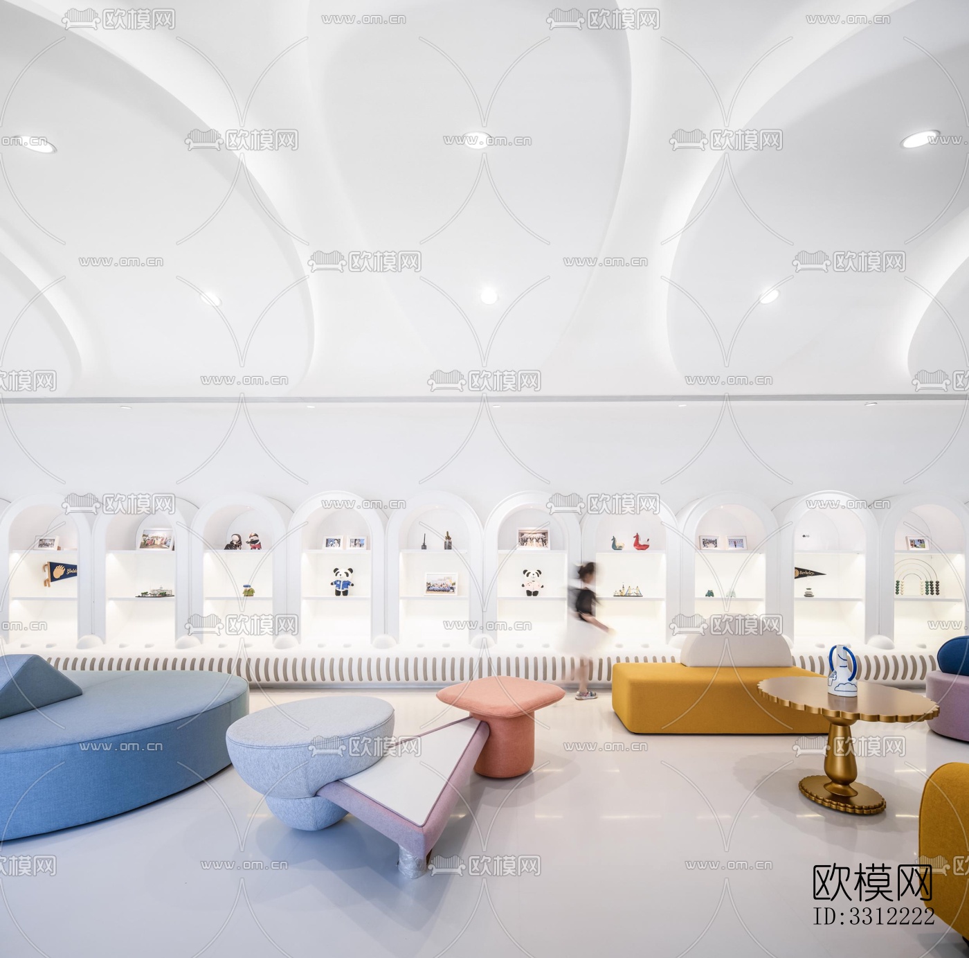 现代幼儿园效果图下载（渲染图4）