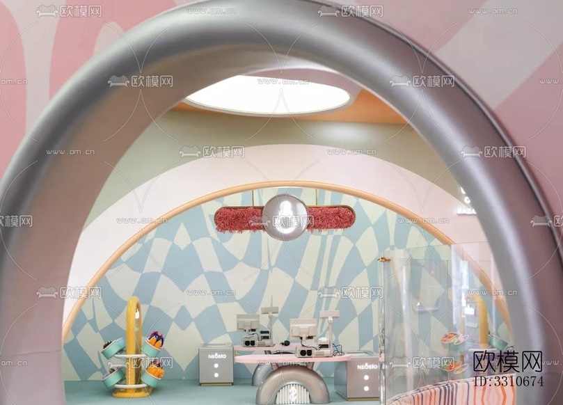 現(xiàn)代兒童游樂效果圖下載(渲染圖6)