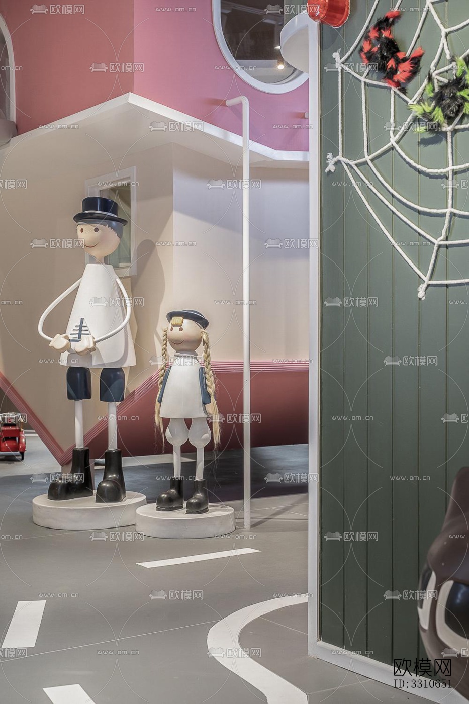 现代儿童游乐效果图下载（渲染图17）