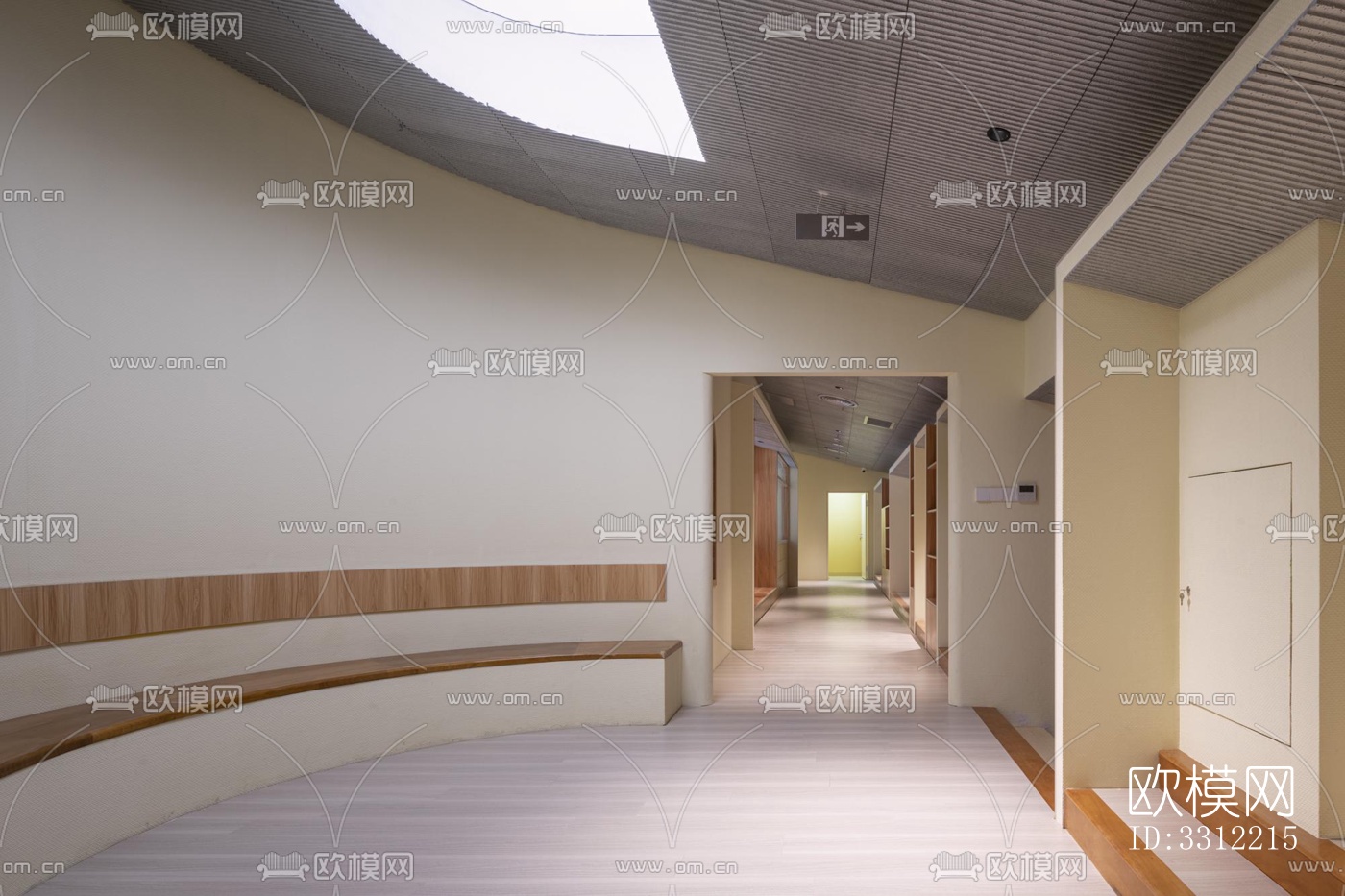 现代幼儿园效果图下载（渲染图6）