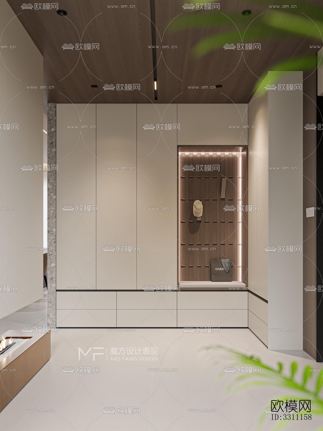 现代客餐厅效果图下载（渲染图7）