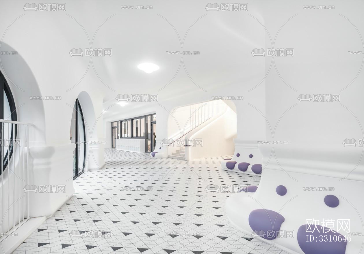 现代儿童游乐效果图下载（渲染图3）