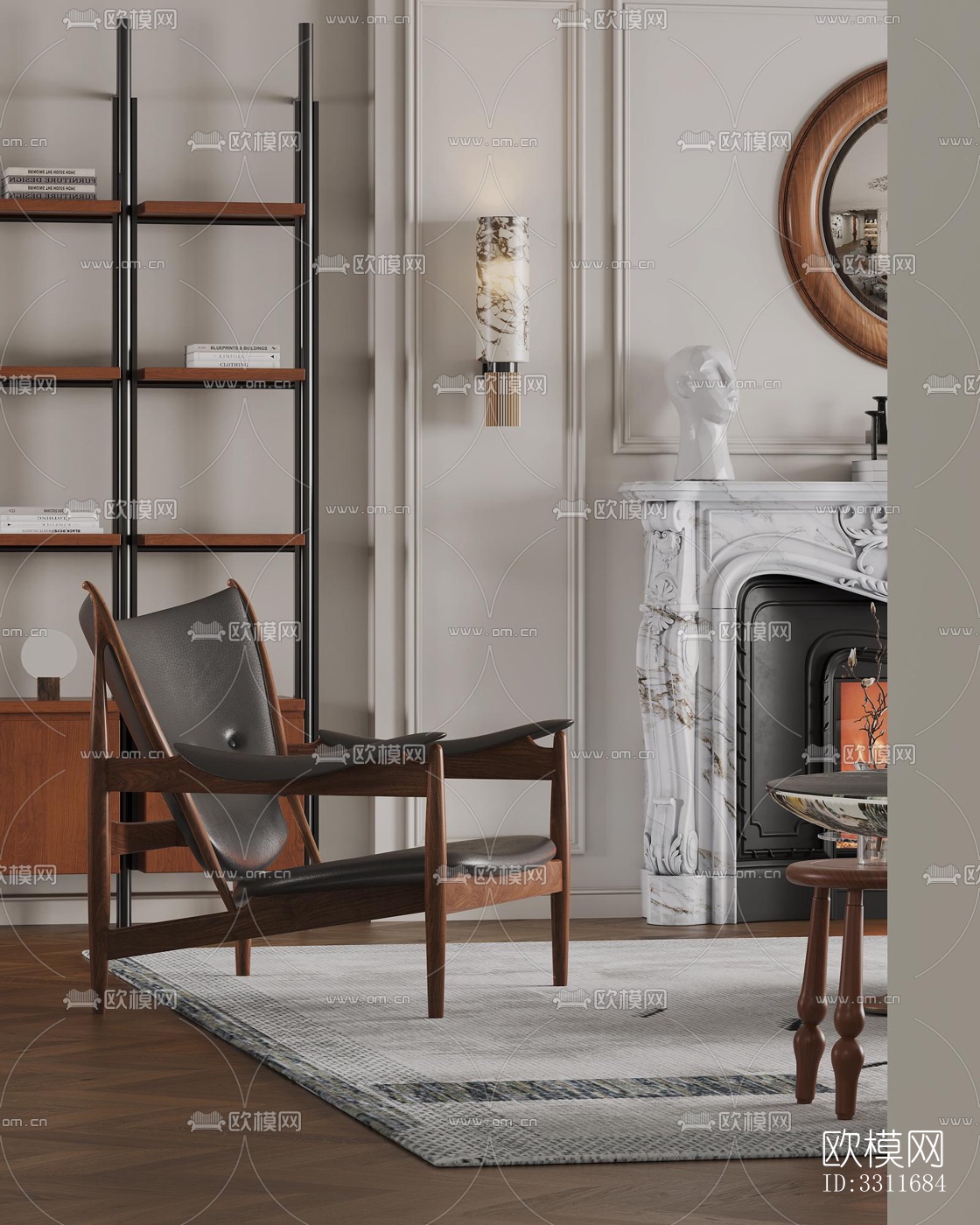 现代客餐厅效果图下载（渲染图6）