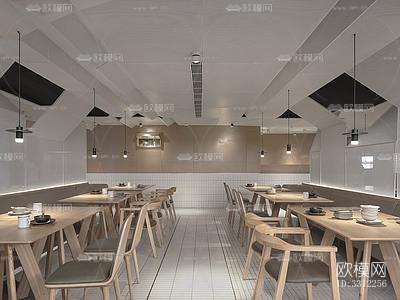 现代中餐厅效果图下载（渲染图5）