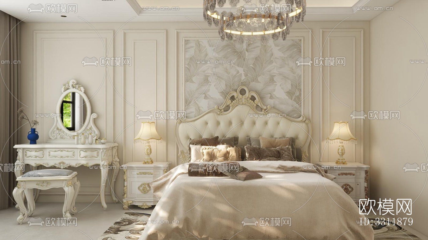 现代客餐厅效果图下载（渲染图3）