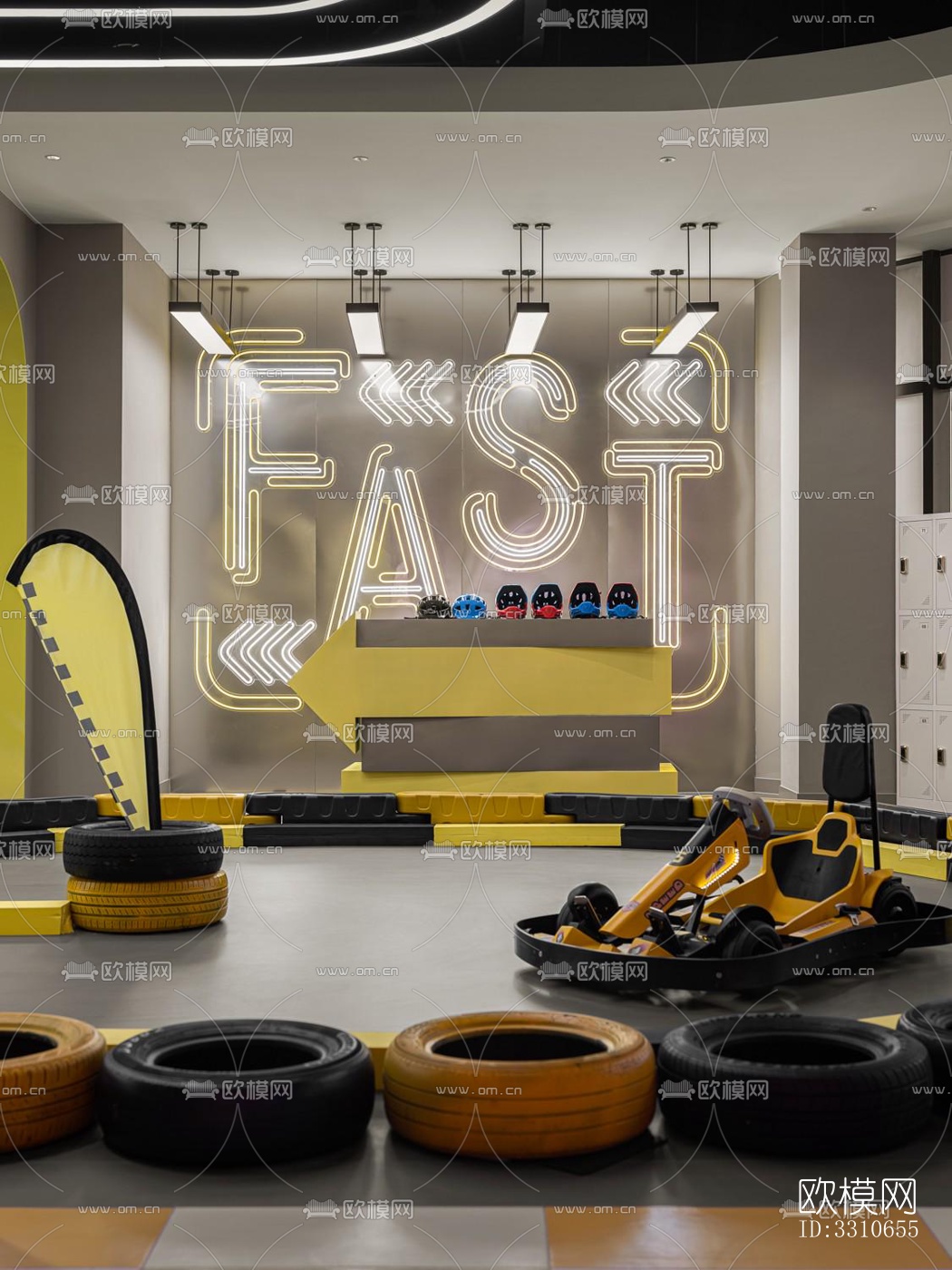 现代儿童游乐效果图下载（渲染图5）