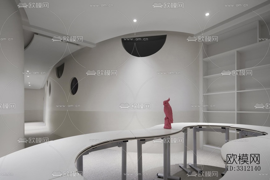 現(xiàn)代學(xué)校效果圖下載(渲染圖10)
