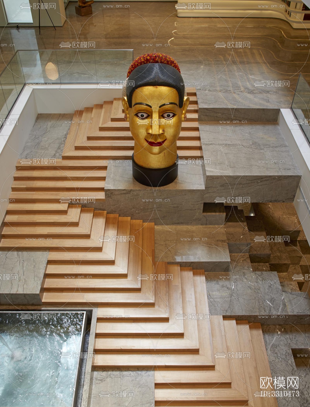 现代图书馆效果图下载（渲染图8）