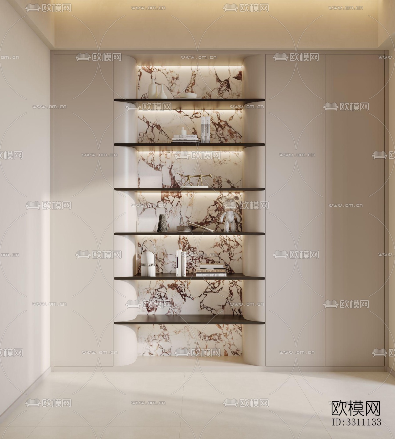 现代客餐厅效果图下载（渲染图8）