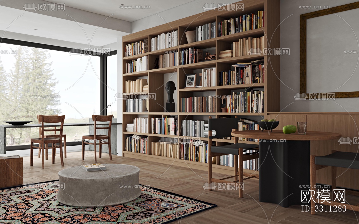 现代客餐厅效果图下载（渲染图10）