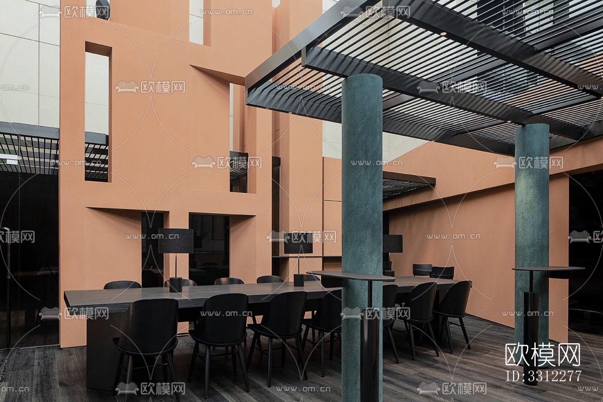 现代咖啡奶茶效果图下载（渲染图5）