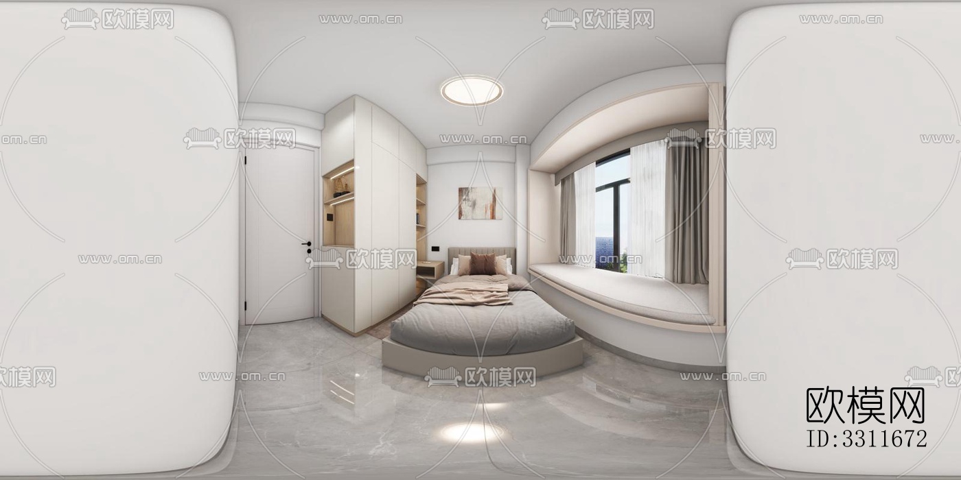 现代客餐厅效果图下载（渲染图5）