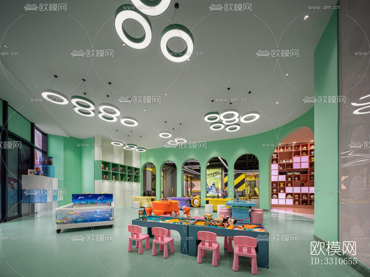 现代儿童游乐效果图下载（渲染图7）