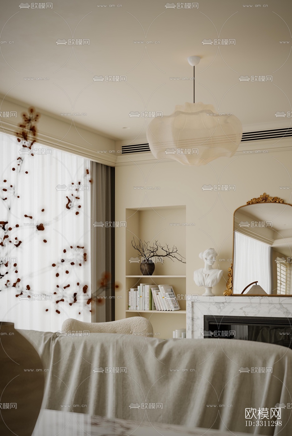 现代客餐厅效果图下载（渲染图18）