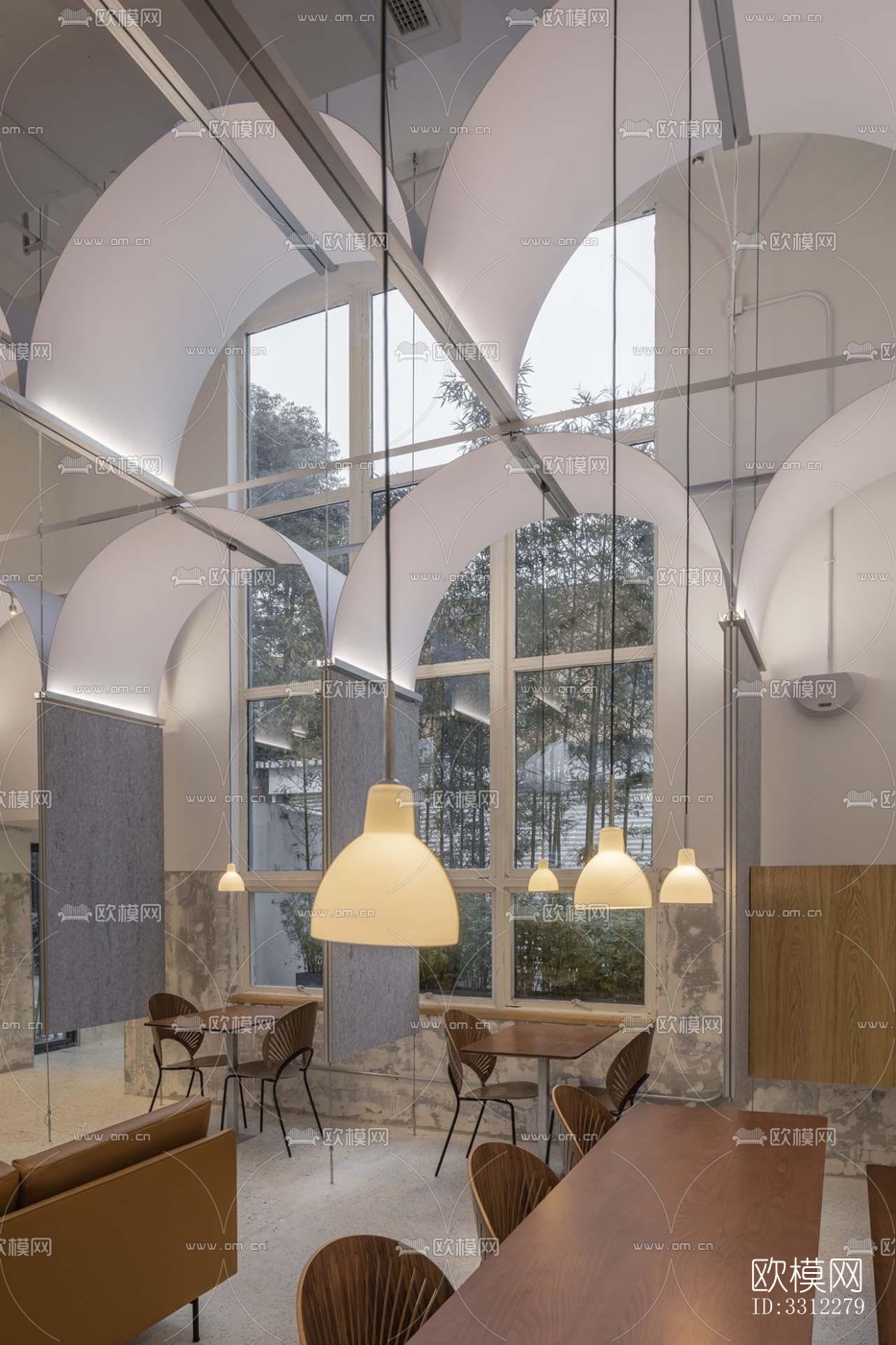 现代咖啡奶茶效果图下载（渲染图3）