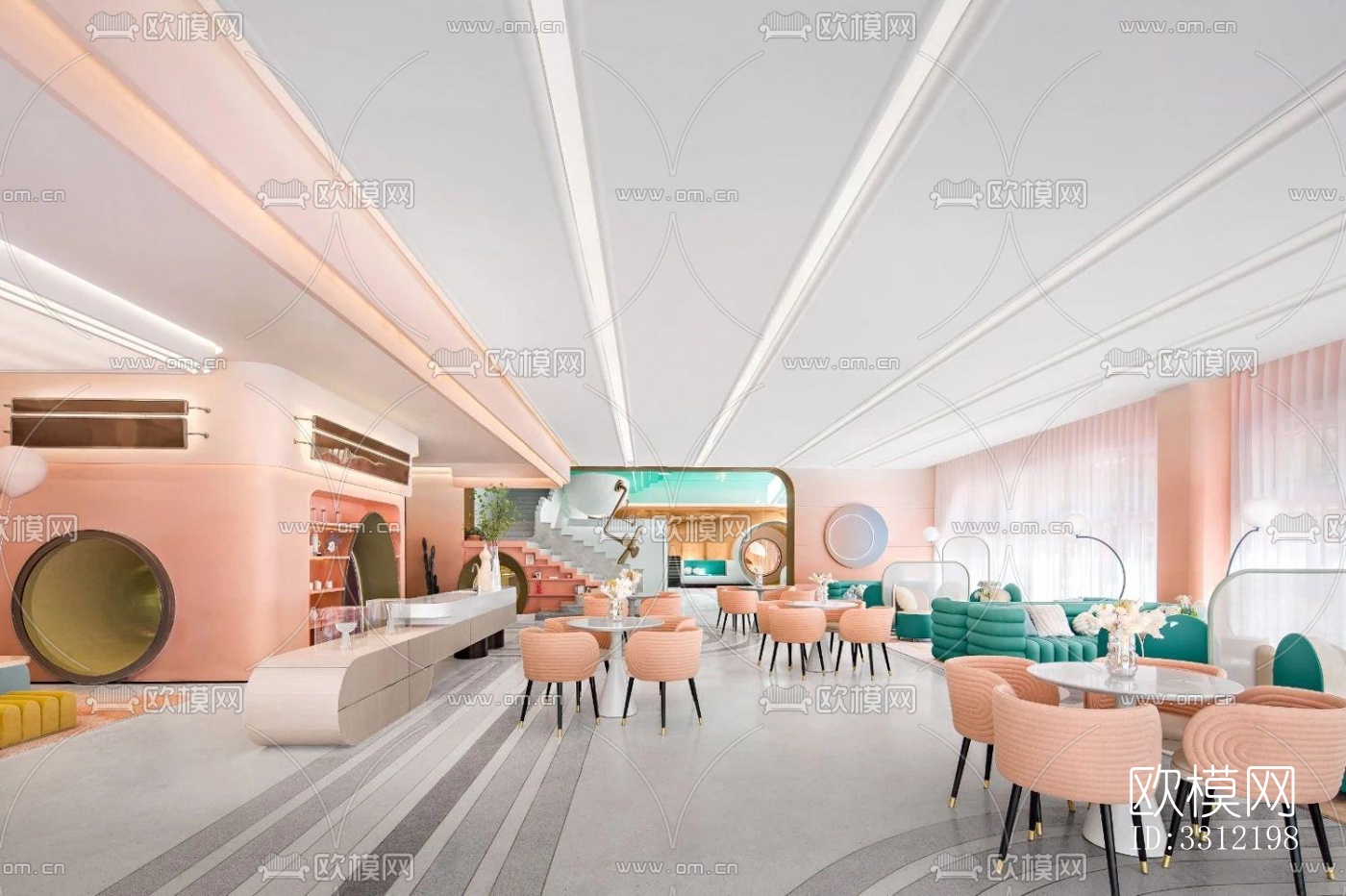 现代幼儿园效果图下载（渲染图9）