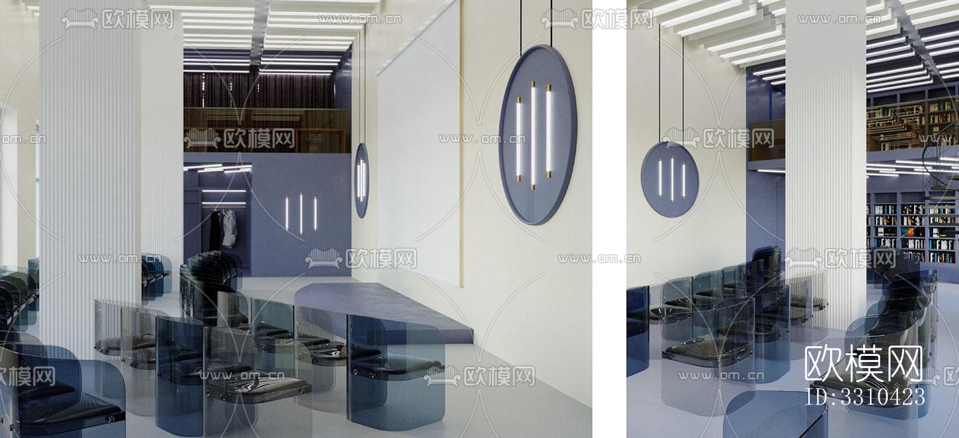 现代图书馆效果图下载（渲染图5）