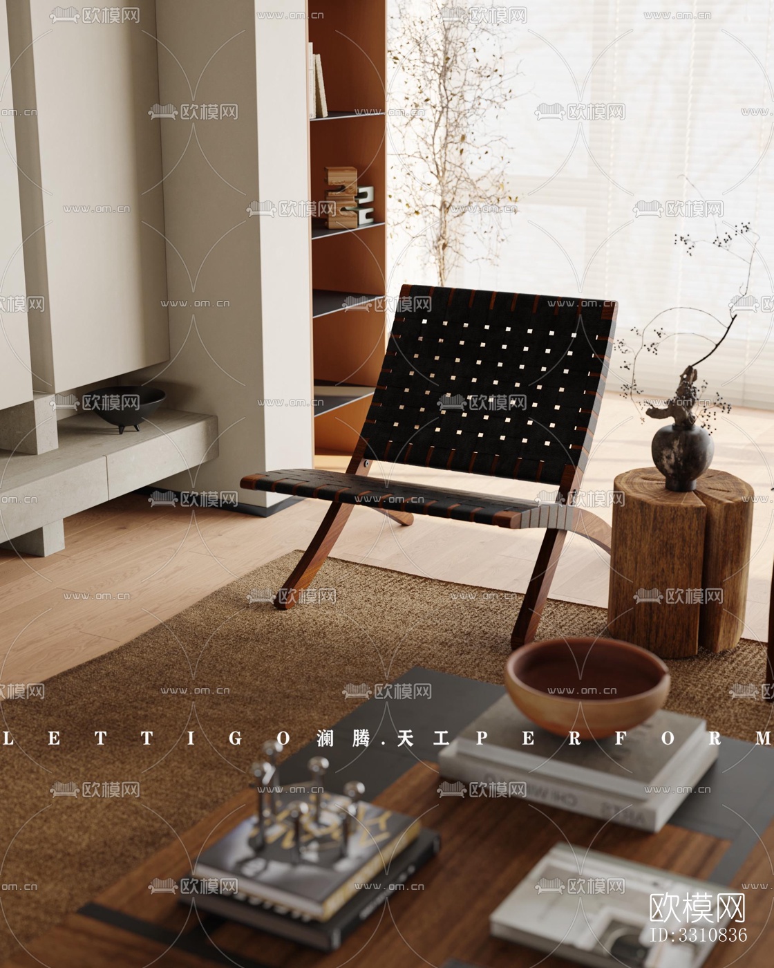 现代客餐厅效果图下载（渲染图12）