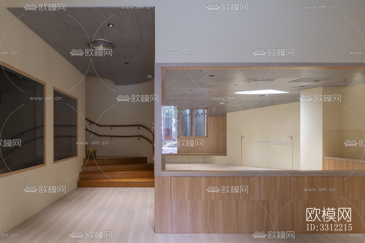 现代幼儿园效果图下载（渲染图3）