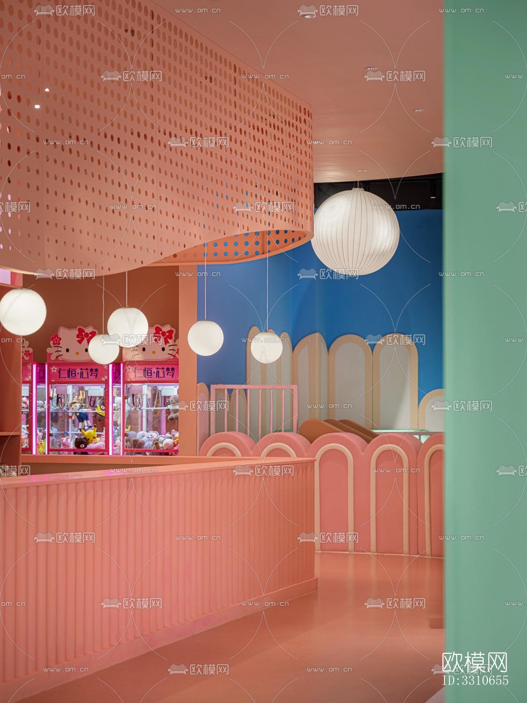 现代儿童游乐效果图下载（渲染图3）