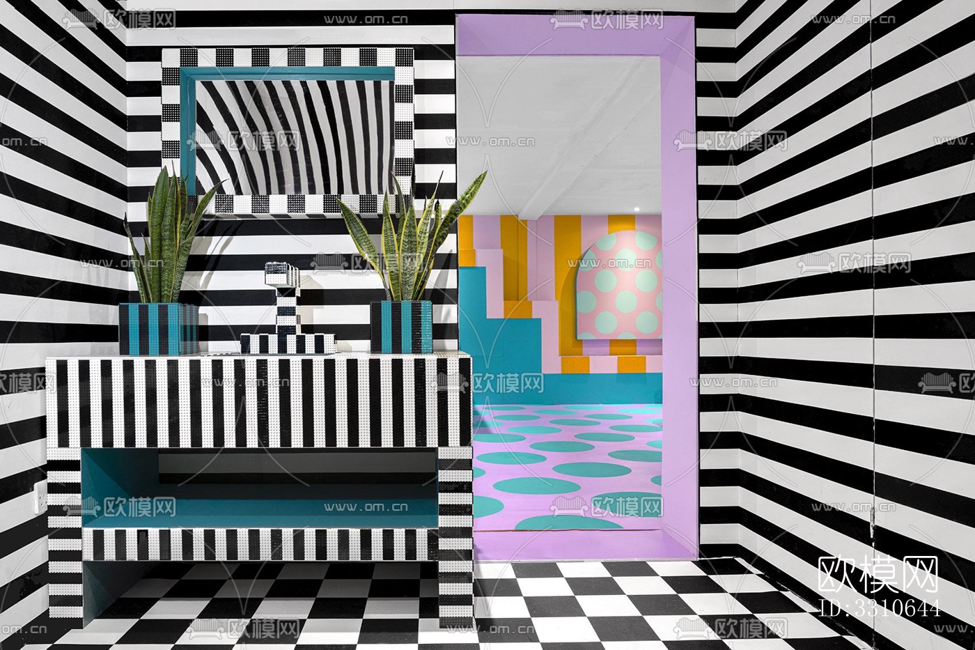 现代儿童游乐效果图下载（渲染图6）