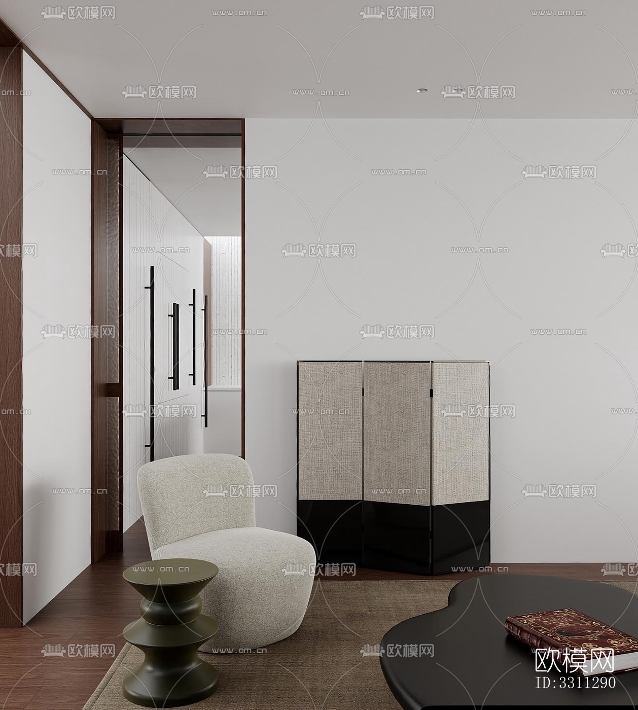 现代客餐厅效果图下载（渲染图6）