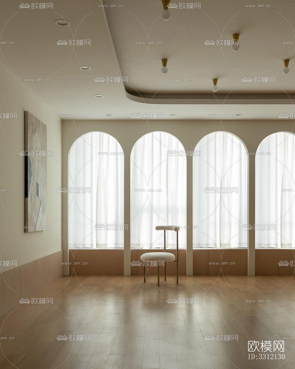 现代健身房效果图下载（渲染图8）