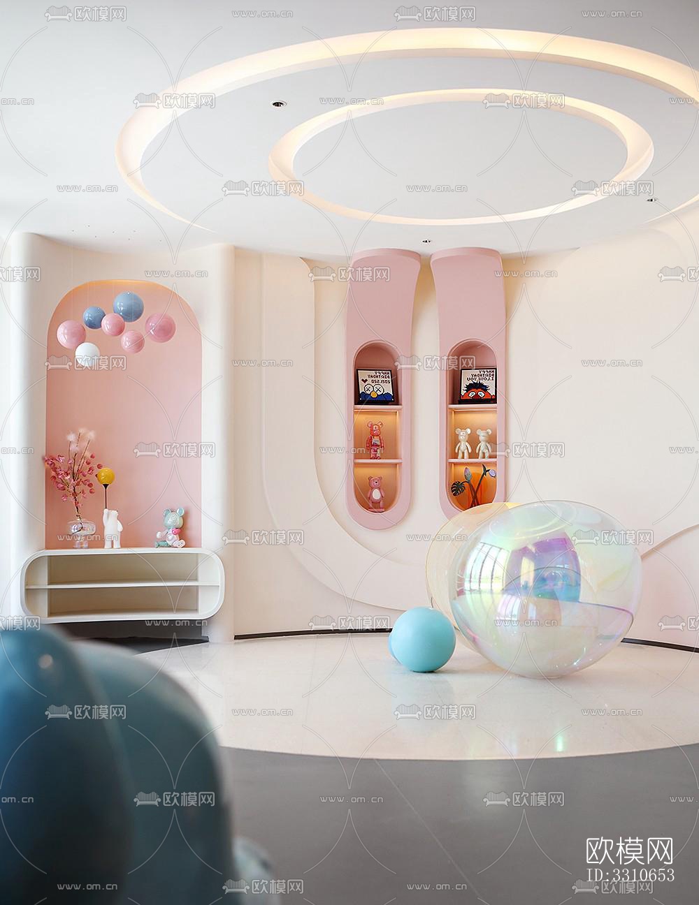 现代儿童游乐效果图下载（渲染图1）