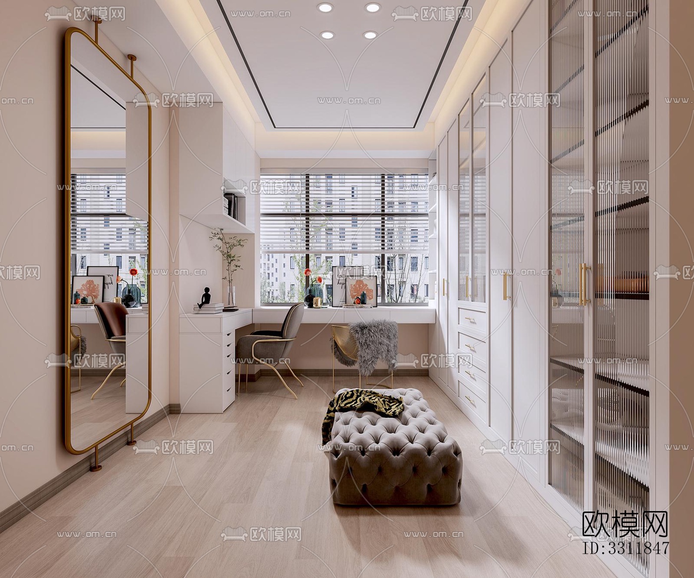 现代客餐厅效果图下载（渲染图4）