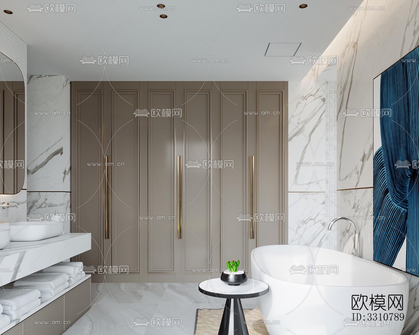 现代卧室效果图下载（渲染图7）